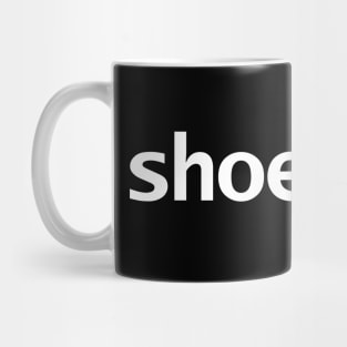 Shoegaze Typography White Text Mug